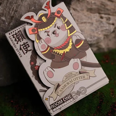 Samurai Otter Playing Cards - Bushido Edition (Scarlet) Playing Cards